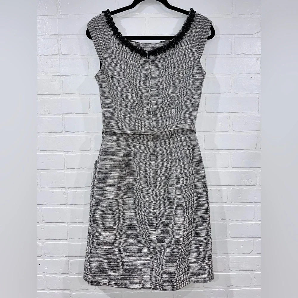 Kate Spade New York Beaded Jacquard Josie Dress with Belt and Pockets